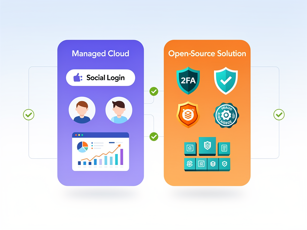Comparison chart showing features of Clerk vs Better Auth with focus on authentication methods and integrations