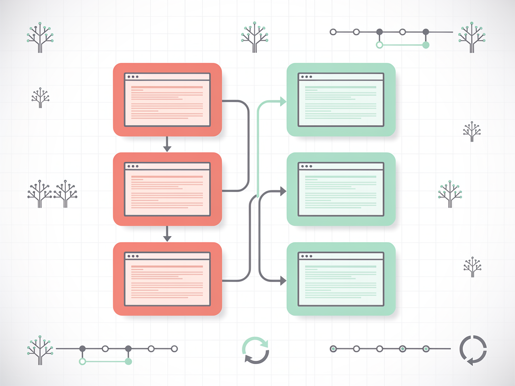An infographic showing common Git mistakes with recovery commands, displayed as a troubleshooting flowchart with problem boxes on the left connected by arrows to solution boxes on the right, using red for problems and green for solutions, with command snippets in monospace font