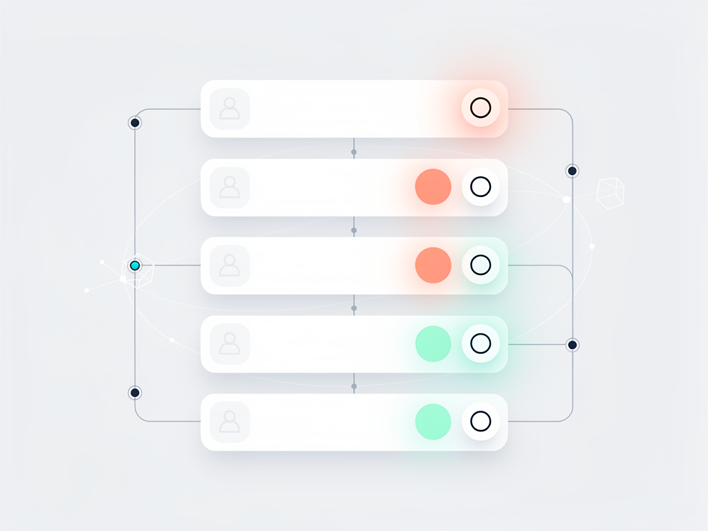 User interface mockup showing a dynamic form for adding team members in a SaaS application, with add and remove buttons, validation error messages displayed inline, and a clean modern design aesthetic with subtle shadows and rounded corners