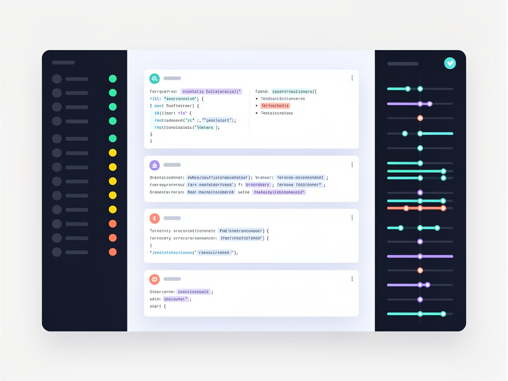 Screenshot-style illustration of TanStack Query DevTools interface showing the query list panel with status indicators, detail view displaying query key and cached data, and mutation history section, using a clean developer tools aesthetic with syntax highlighting and organized panels