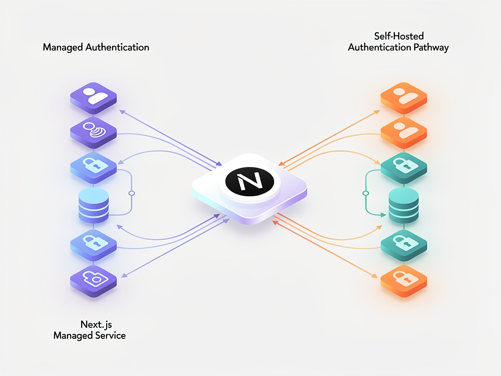 Diagram showing integration steps for Clerk and Better Auth with Next.js applications