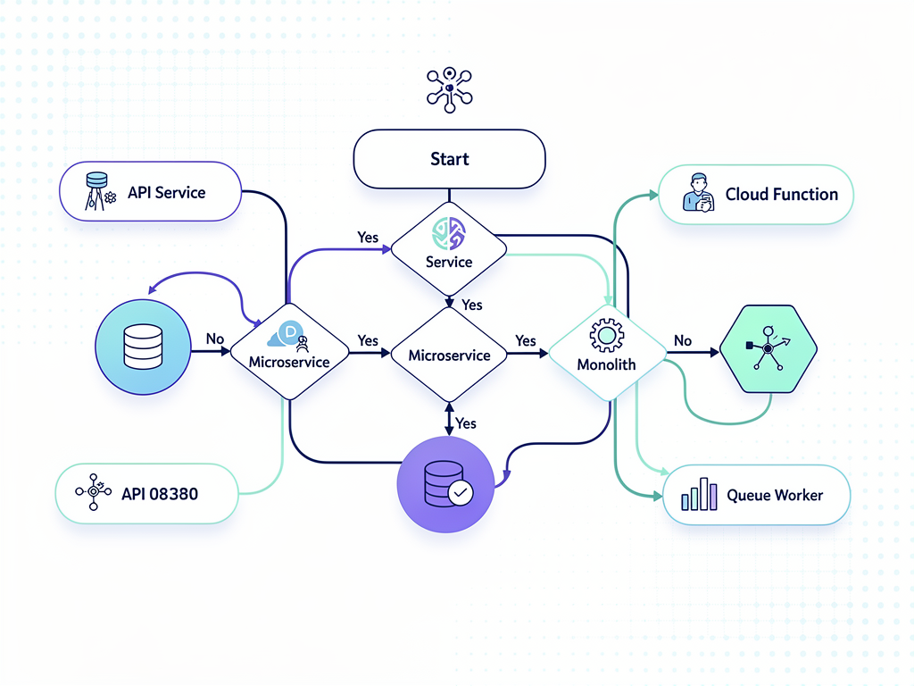 Decision flowchart for choosing a form solution, starting with 'Form Complexity' and branching through questions about performance requirements, validation needs, and team experience, leading to recommendations for different form libraries, clean infographic style