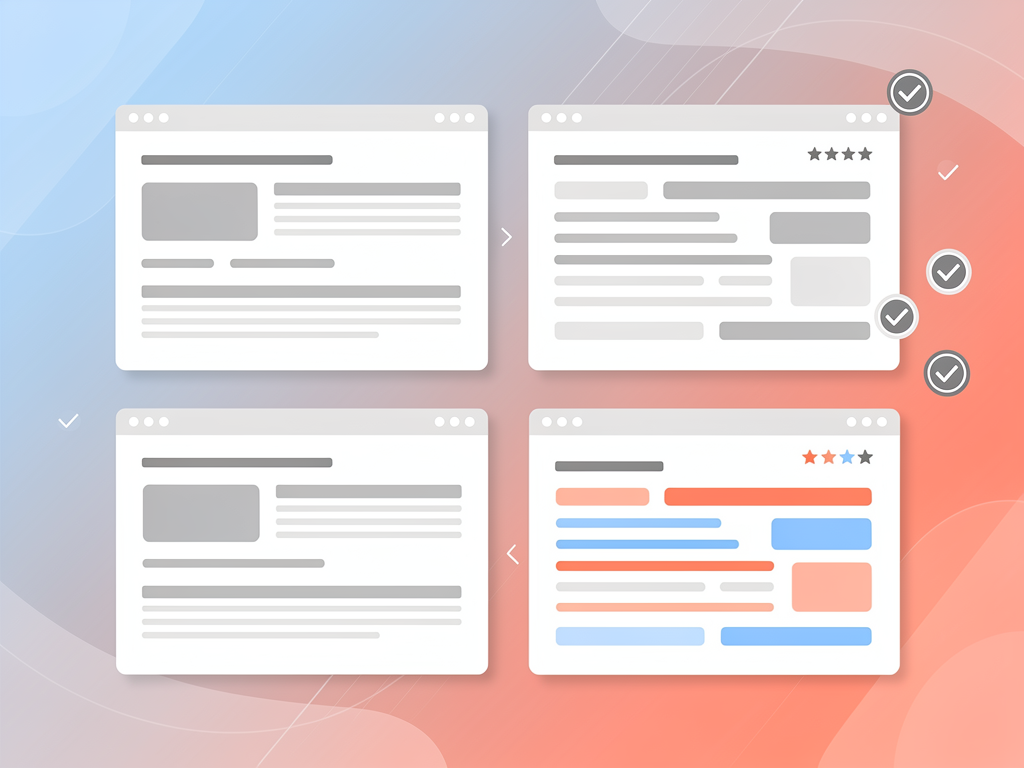 Comparison grid showing the same article topic generated by four different AI language models, highlighting differences in writing style, depth, and natural language quality between basic and advanced model outputs