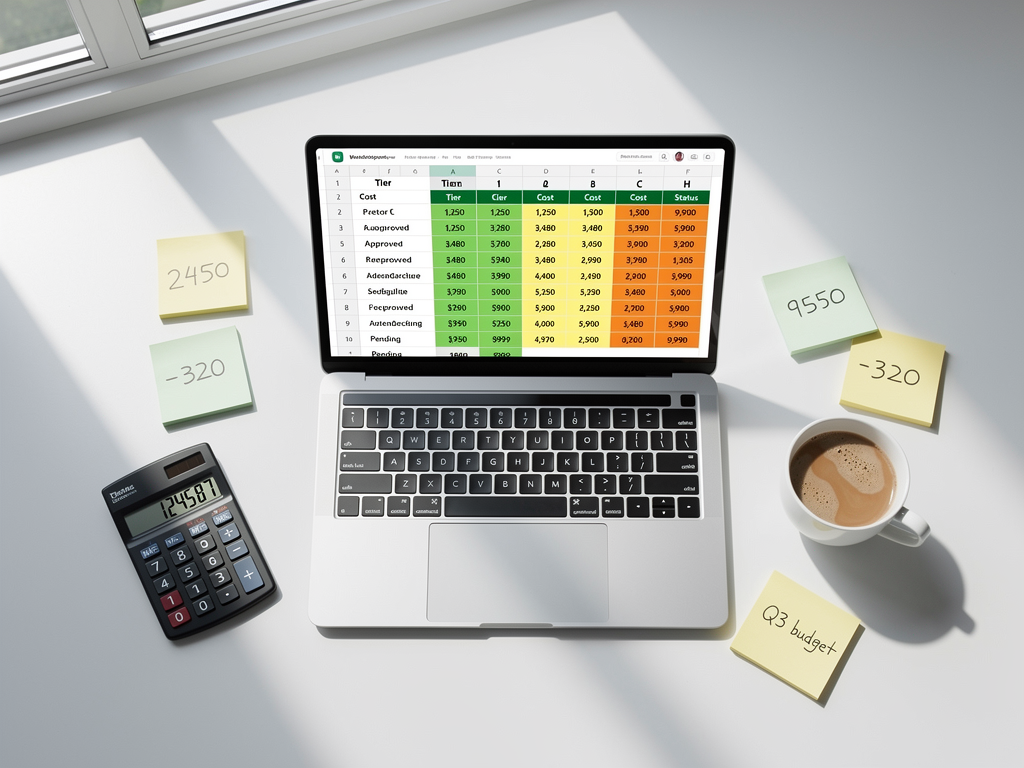Spreadsheet showing cost comparison analysis between different SaaS boilerplate options, with columns for initial cost, monthly infrastructure, third-party services, and total first-year cost, highlighted cells showing best value options