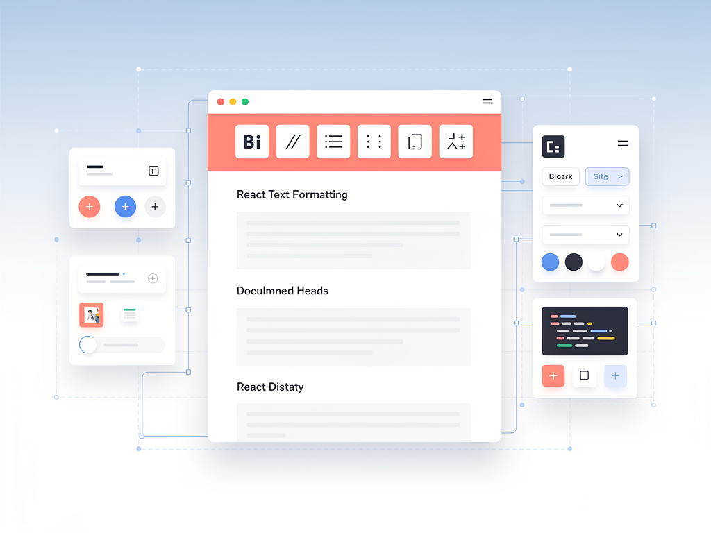 Draft.js text editor interface showcasing customizable toolbar and content formatting options